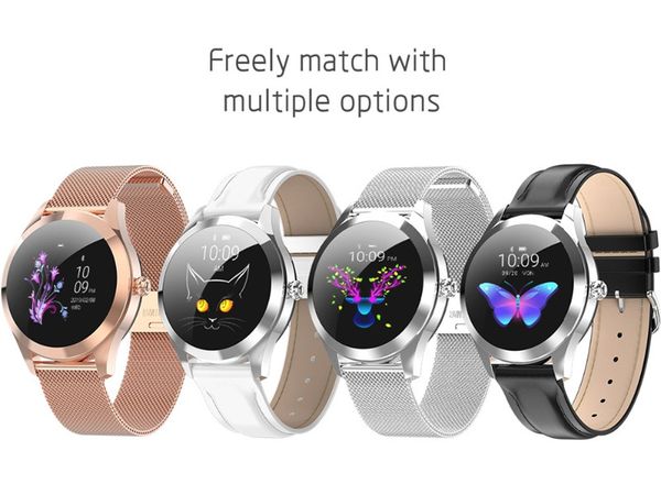 

kw10 smart watch women ip68 waterproof heart rate monitoring bluetooth for android ios fitness bracelet smartwatch