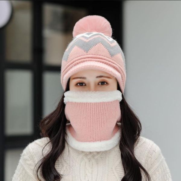 

женщины зимние шляпы шерстяные осенние шляпы теплый зима ветрозащитный шарф набор мягкий красный оранжевый открытый сплошной черенок вязаный, Blue;gray