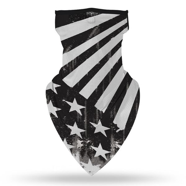 

sunscreen triangle scarf bandana us flag bright solid color ear loop neck gaiter face outdoor riding mask 45*23.5