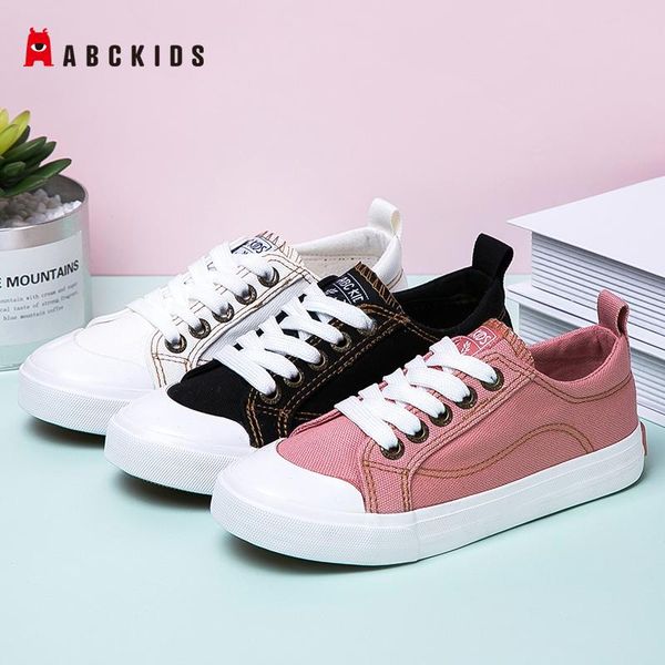 

athletic & outdoor abckids autumn children canvas shoes girls sneakers breathable spring fashion kids for boys casual student, Black
