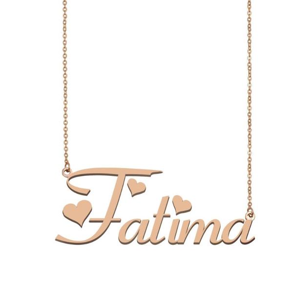 

pendant necklaces fatima name necklace , custom for women girls friends birthday wedding christmas mother days gift, Silver
