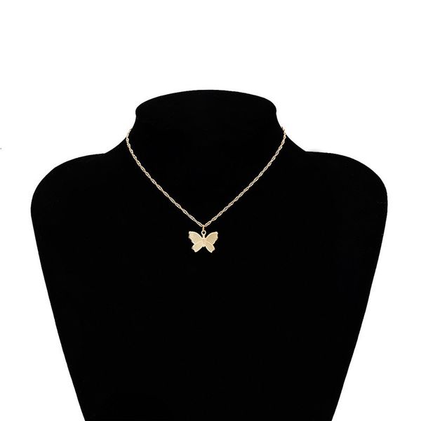 

butterfly temperament sets gold chains chokers women necklace fashioin jewelry will and sandy gift 380204o3bx