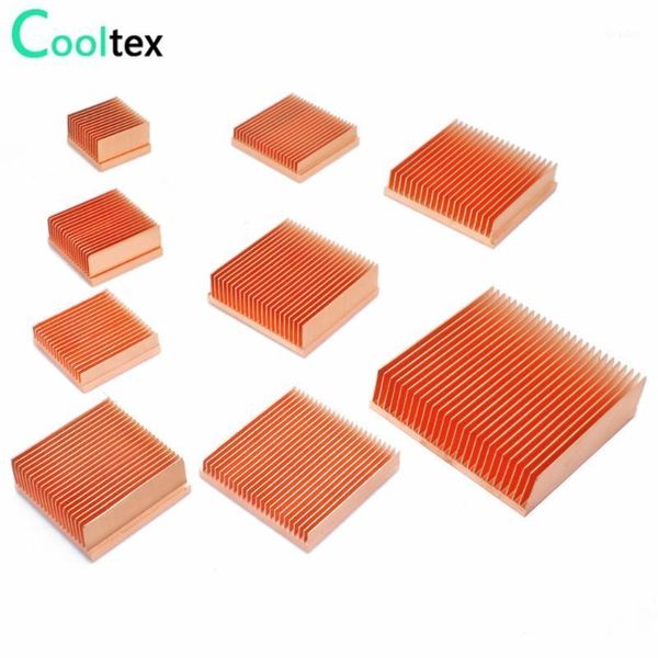 

fans & coolings pure copper heatsink diy heat sink radiator cooling cooler for raspberry pi electronic 3d printer chip ic mos dissipation1