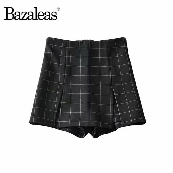 

women a-line skirt saia womens mini skirt high waist double split short streetwear, Black