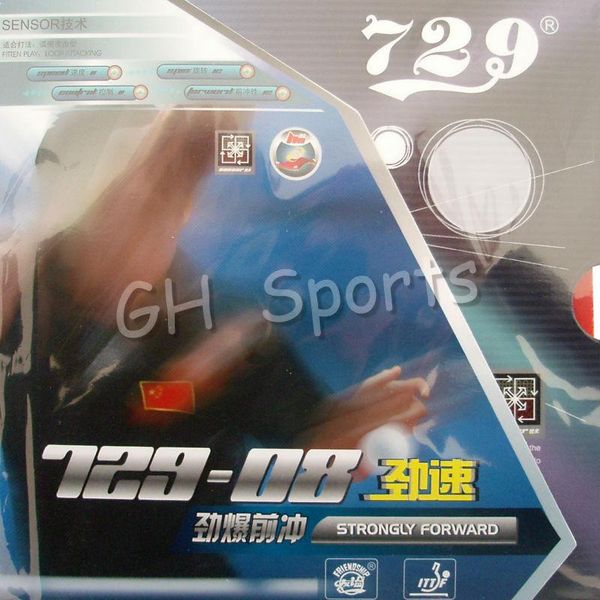 

729 729-08 strongly forward pips in table tennis rubber with sponge for pingpong paddle racket