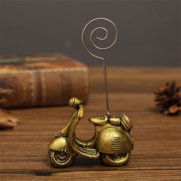 

1pc retro electric car p folder message holders clips business card holder ornaments deskcard message clips decoration h bbyymw