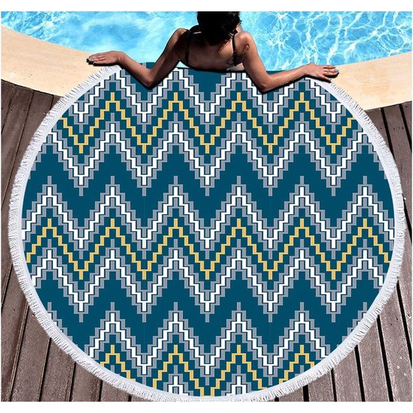 

boho geometric towel beach mandala retro plaid big round microfiber sheet swimming yoga trip outdoor mat toallas home decorative f wmtcvp