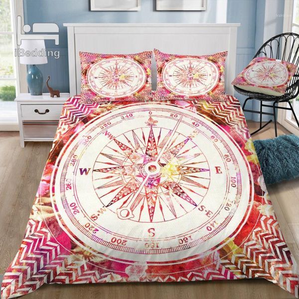 

follow your own path pink 3d bedding set printed duvet cover set  king twin size1
