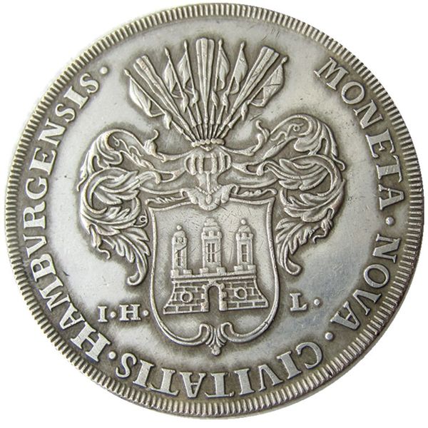 DE (19) Thaler Stati tedeschi Amburgo 1735 IHL Artigianato placcato argento Copia moneta metallo muore prezzo di fabbrica di produzione