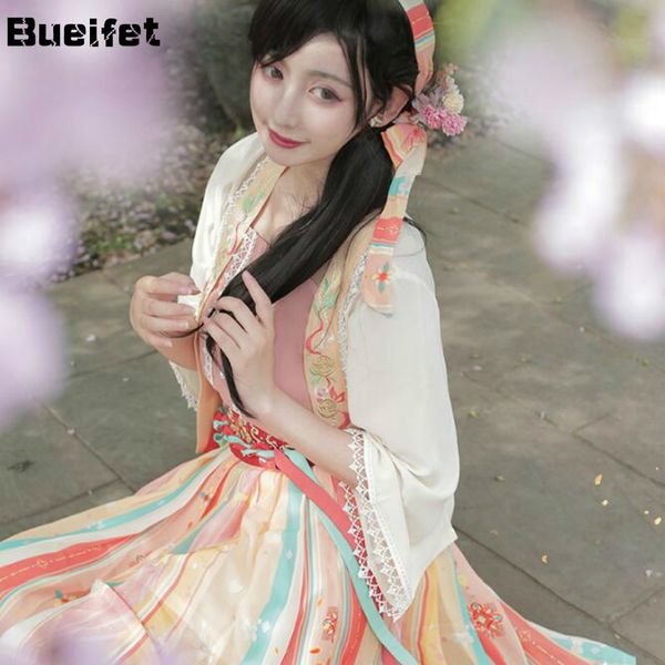 

hanfu восточное летнее платье, традиционный китайский народный танец костюм, костюм династии хань, костюм танца принцессы, Red