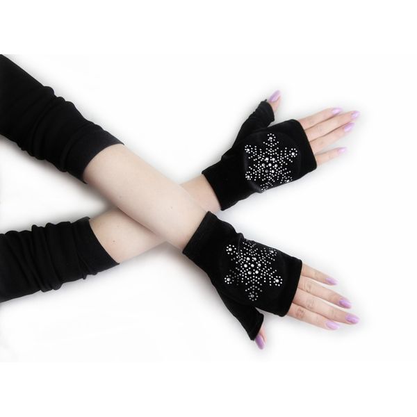 

new half finger gloves drill fashion women's korean style