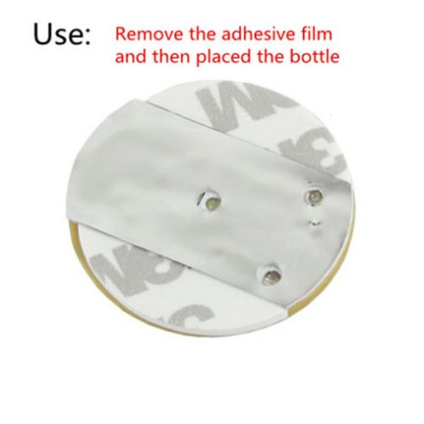 

flashing light bulb bottle mat led for club bar party gift 3m sticker cup mug coaster