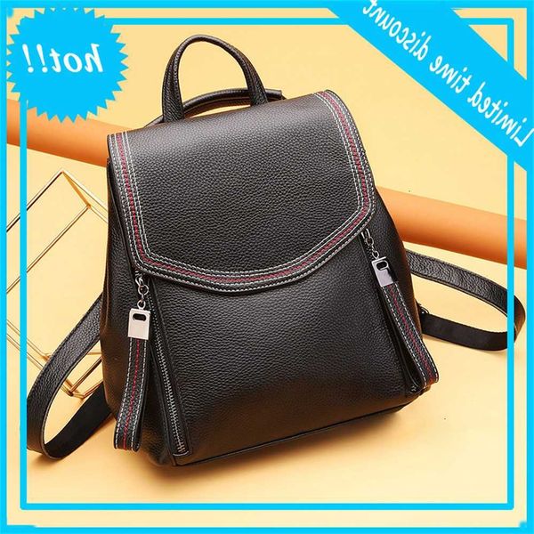 

leather new multi-function fashion backpack korean women's bag