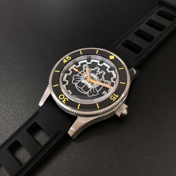 

mans 300m diver watch matic mechanical watches men super bright luminous mechanical sports watch mens relogios masculino sqcoiz, Silver