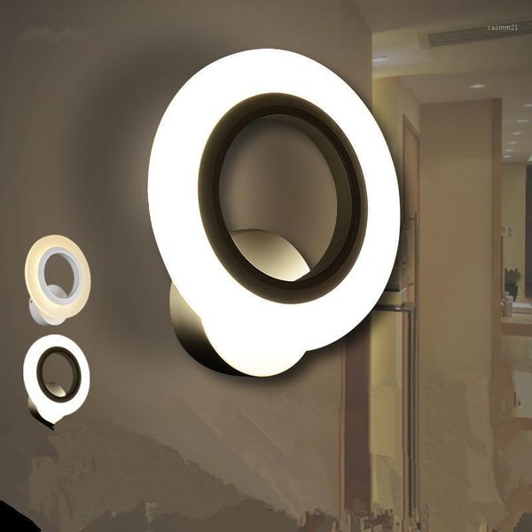 

factory led wall lamps acrylic aisle sitting room bedroom circular loops 6w-10w wall lamp of the head of a bed 110v-240v1