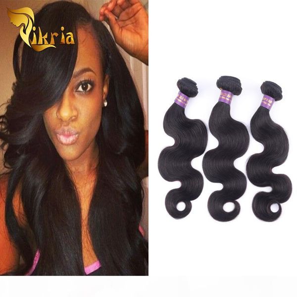 

body wave hair weaves natural black color human hair wefts 3 piece clip in hair extension body wave