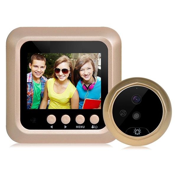 

2.4inch lcd color sn 160 degrees ir night door peephole camera p/video recording digital door camera