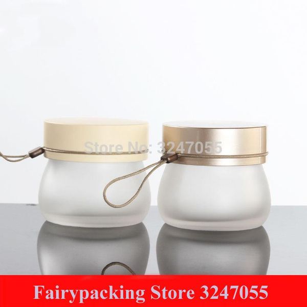 

100ml/g empty cosmetic facial/eye cream refillable glass container, large beauty mask storage vials, glass jar