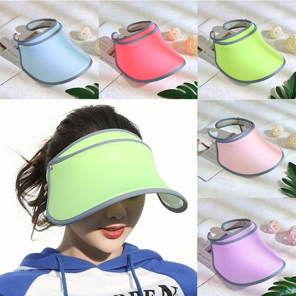 

newly sun visor hats women large brim summer uv protecting beach outdoor cap 19ing, Black;white