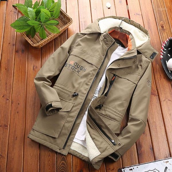 

new style cotton coat men's long winter large size coat plus velvet thick warm cotton jacket men's clothing1, Black