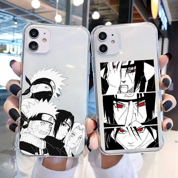 

naruto transparent silicone case and animated vip, sasuke animated case is vip 6s 678 plus xs x r 1211 pro maxvip8