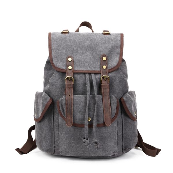 

black canvas drawstring мужской винтажные рюкзаки для женского походной сумки t8kr