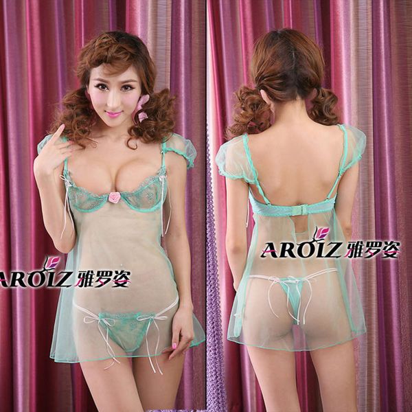 

princs transparent coquettish seductive lingerie and charming products, Black;white