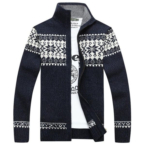 

men's sweaters wool cardigan autumn winter warm thick patchwork mandarin collar long sleeve knitted cotton casual male jacket, White;black