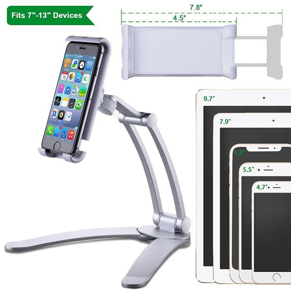

4fds2awlcnmch8safactory price wholesale metal arm kitchen wall windscreen mobile smart phone tablet stand holdervfd