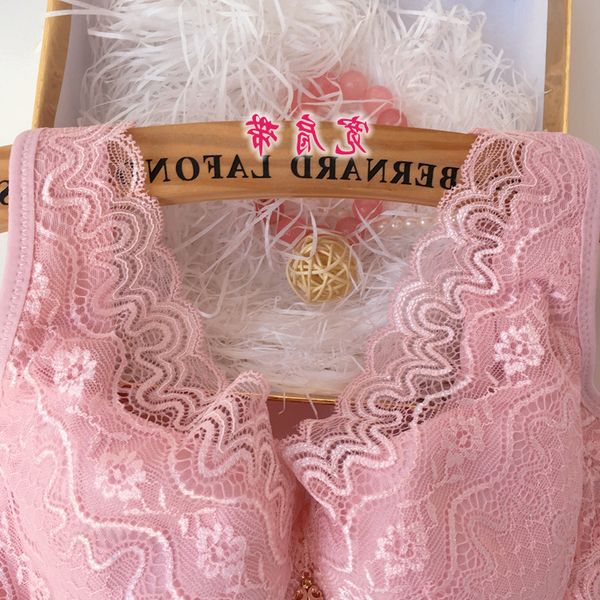 

new women's vest lace deep type v underwear, White