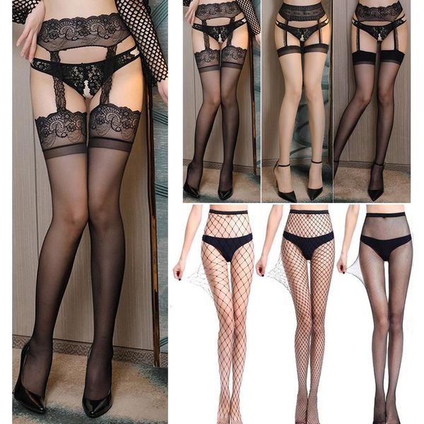 

women transparent stocking lingerie small/middle/big net holes fishnet party club black tights pantyhose clothing 2021, Black;white