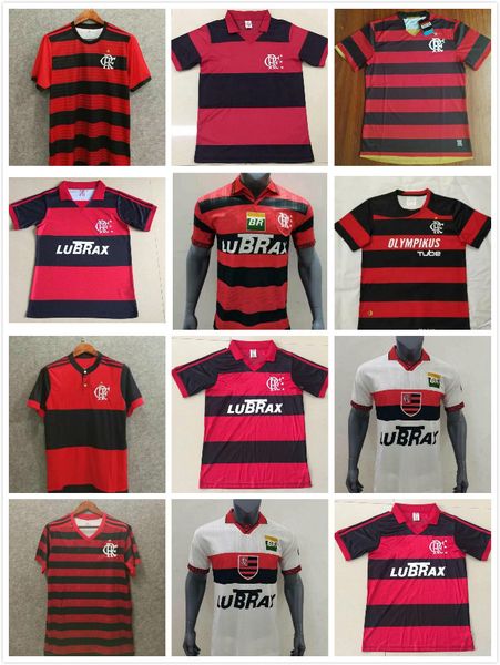 

1982 1988 1990 1995 1996 2008 2009 retro cr flamengo soccer jersey zico romario vintage flamengo футболка, Black;yellow