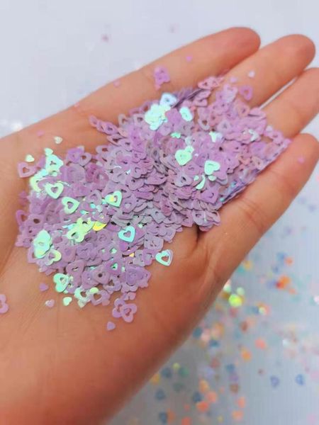 

nail glitter 5mm valentine's day pearls heart for face, body, and art | loose supplier crafts resin 50g/bag, Silver;gold