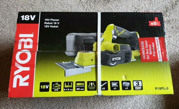 

ryobi r18pl-0 18v one+ cordless planer body only