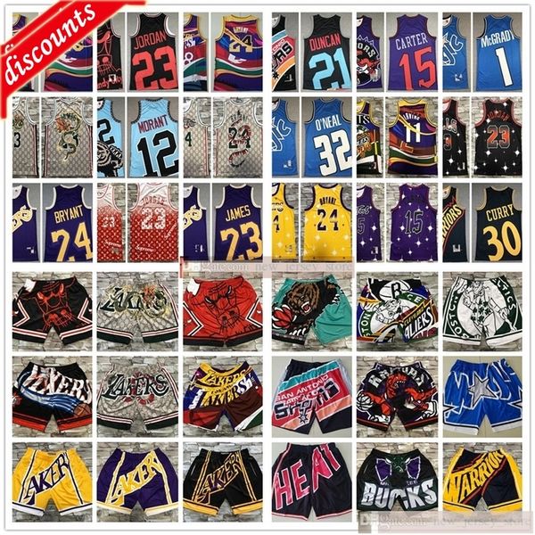 

new printed digital print big face basketball jerseys pocket shorts lebron morant james mitchell harden mcgrady o'neal, Black;red