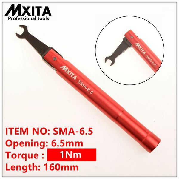 

mxita ssma torque wrench rf connector opening 6.5mm electrommunication coax adapter convertor straight goldplated spanner1