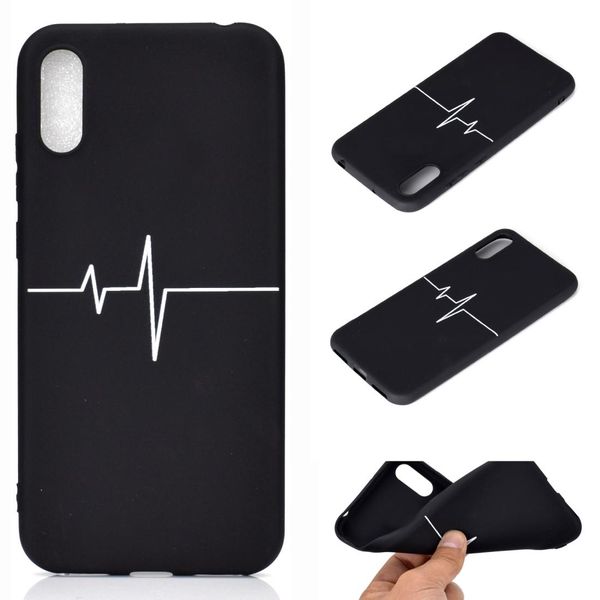 

for huawei y6 pro 2019 shockproof stick figure pattern soft tpu protective case