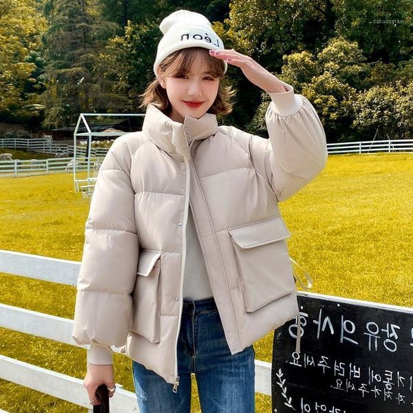 

2020 luxury designer men's padded jacket new thick cotton coat coat loose short bread college style cotton1, Black