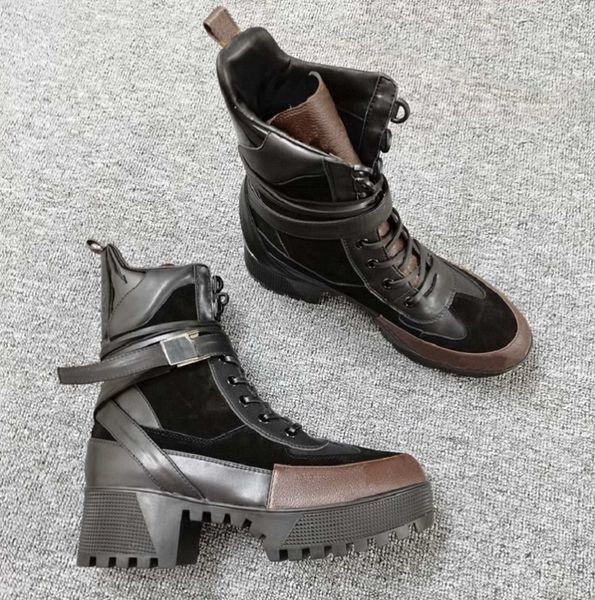 

with box boots ankle boots sneaker casual shoes trainers fashion sports shoes leather boots eu:35-42 for woman by shoe02, Black