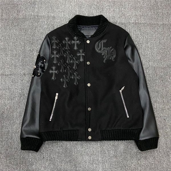 

men's and women's new autumn wool jacket, Black