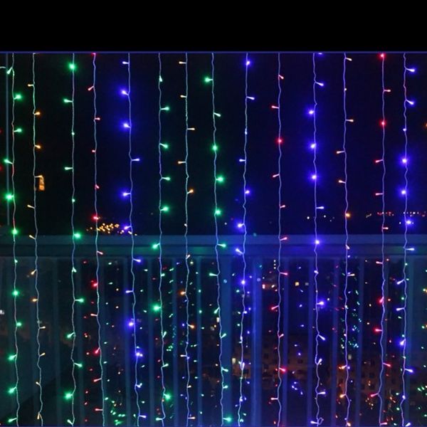 

led icicle 2mx2m led curtain fairy string light fairy light 204 led christmas light for wedding home garden party decoration