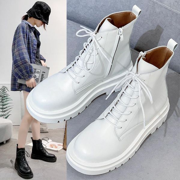 

сапоги женские новые 2020 круглый носок роскошный дизайнер зимняя обувь белая обувь мода средняя теленка низкая рок езда дамы середины, Black