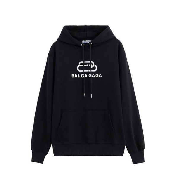 

baciga letter fashion sweatshirts men hoody women sweater hoodie long sleeve pullover hoodies streetwear hip hop clothing ing, Black