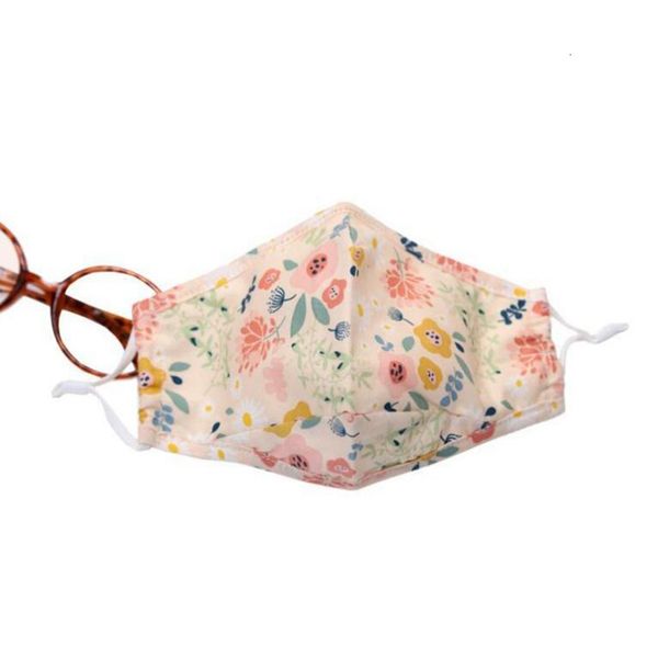 

factory flower printing cotton face masks leopard breathable anti-dust suncreen masks washable reusable mask yya558