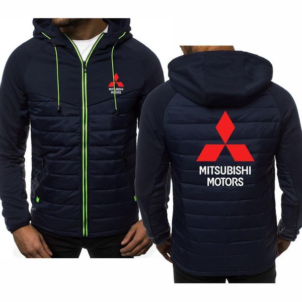 

hoodies men mitsubishi car logo print spring autumn men mens jacket hoodie fashion casual hoody male clothing, Black