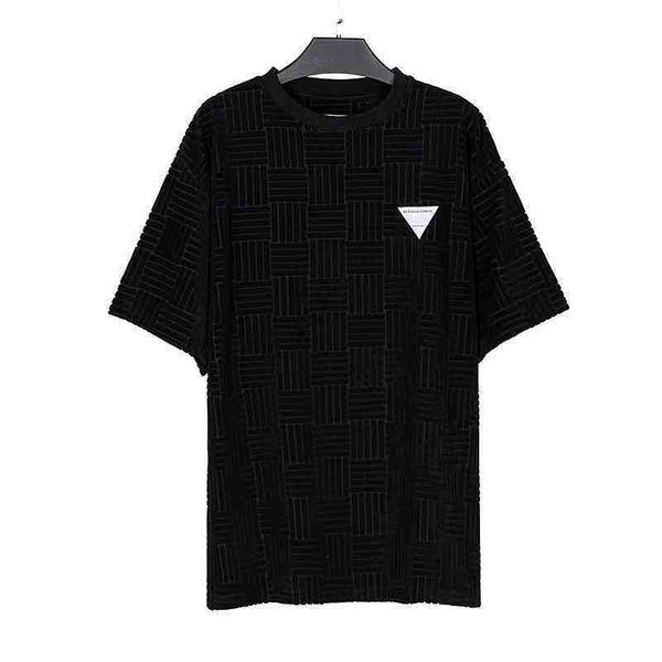 

2022 bv spring and summer new botteg venet t-shirt for men women products classic triangle towel cloth round neck loose short sleeve, White;black
