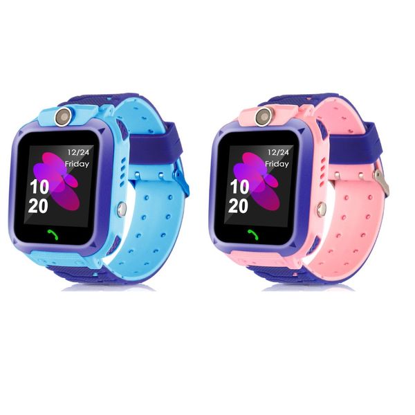 Q12 Kids Kinder-Smartwatch, SOS-Telefon, Anti-Verlust-Smartwatch, LBS-Ortung mit SIM-Karte, Foto, IP67, wasserdicht, kompatibel mit Android iOS