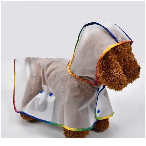 

fashion pet clothes dog raincoat transparent rain coat jacket waterproof small dogs clothing pug clothes dogs acc bbybjw