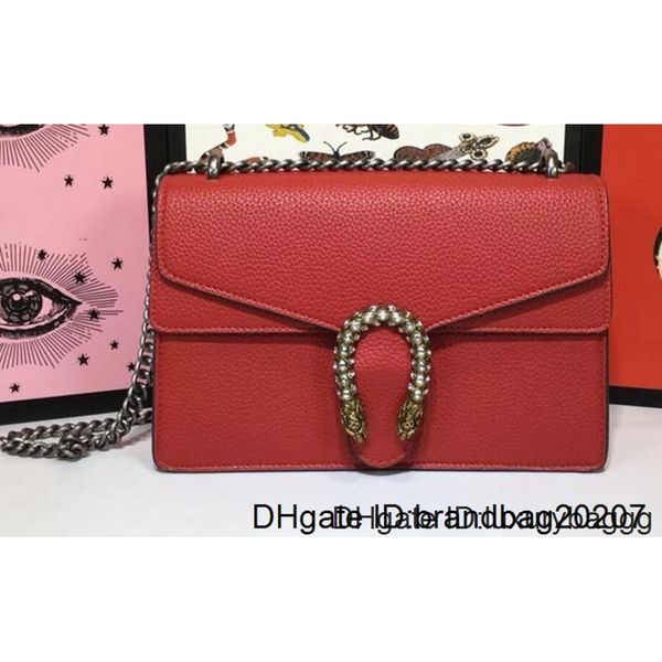 

пряжка тигра головки роскоши высококачественный дизайнер мода dionysos женщина сумки, Black;red