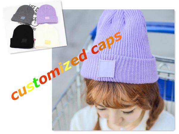 2021 Moda personalizada gorro de malha hip hop inverno quente sorriso um tamanho chapéu de chapéu de tamanho gorro crochet elasticidade elasticidade knit bonés casuais